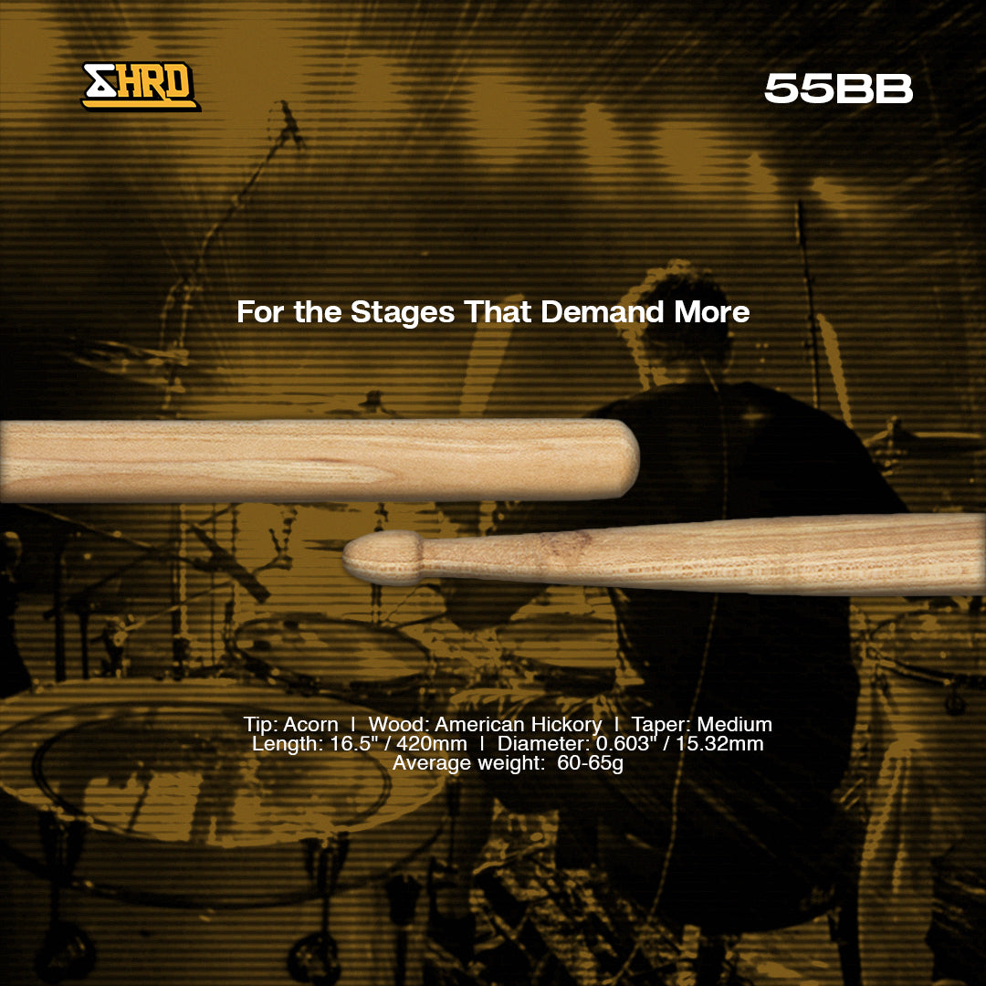SHRED 55BB American Hickory Drumsticks