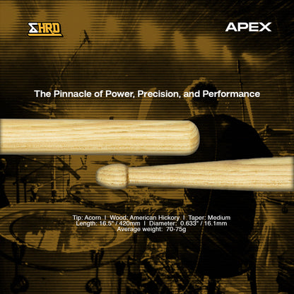 SHRED APEX American Hickory Drumsticks