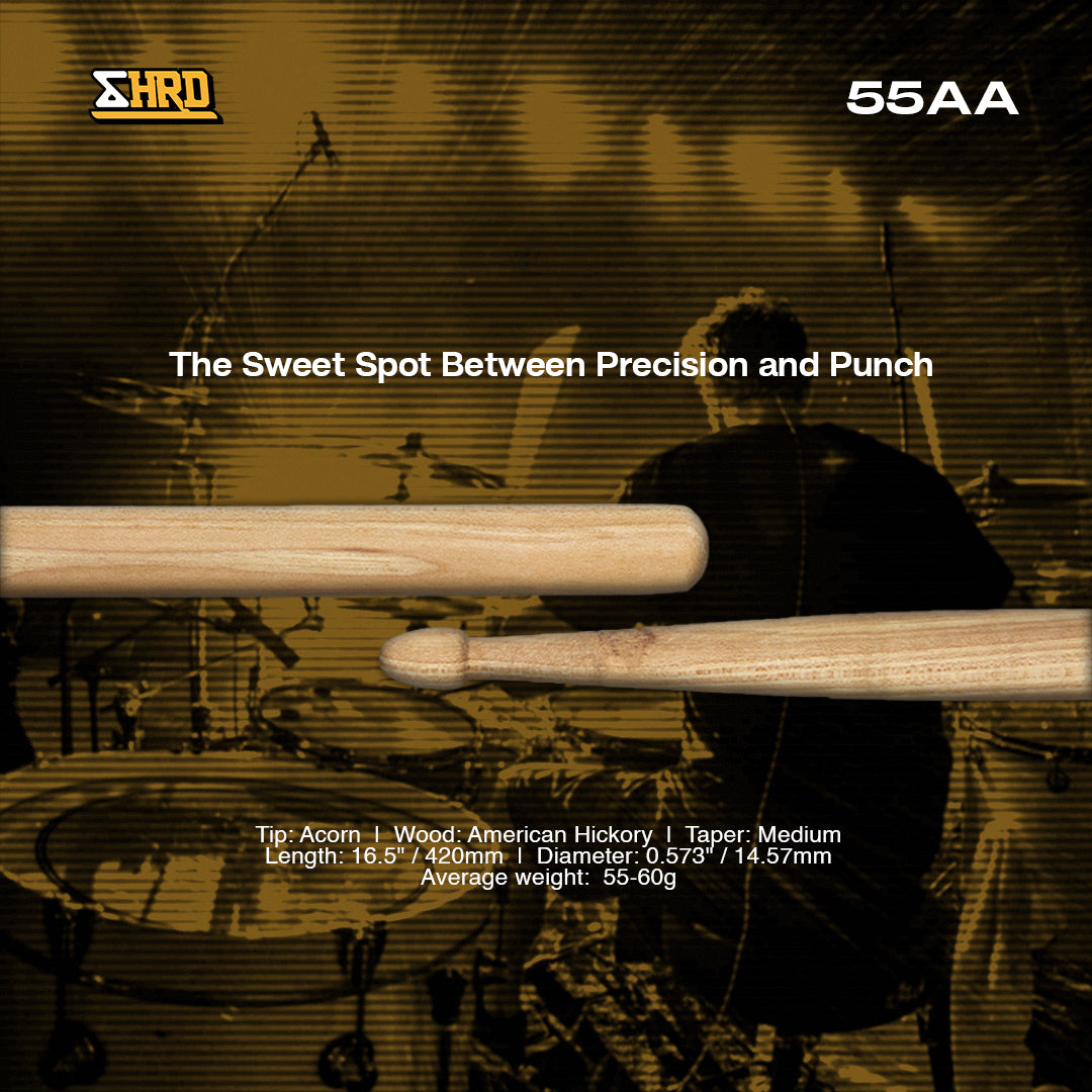 SHRED 55AA American Hickory Drumsticks